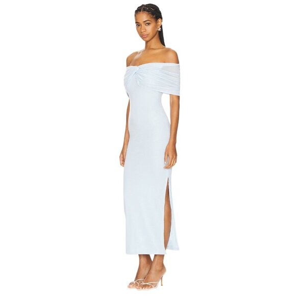 SNDYS Madrid Maxi Dress in Blue Medium New Womens Long Gown - Picture 3 of 10